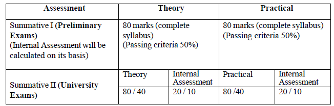 Summative assessment scheme